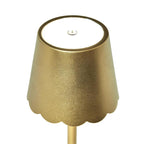 LED Cordless Rechargeable Lamp With Scalloped Edges