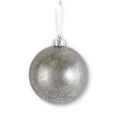 5 Inch Silver Mercury Round Ornament
