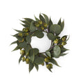 19 Inch Mixed Eucalyptus Candle Ring
