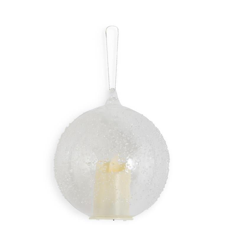 4.5 Inch Glass Ornament With Timer