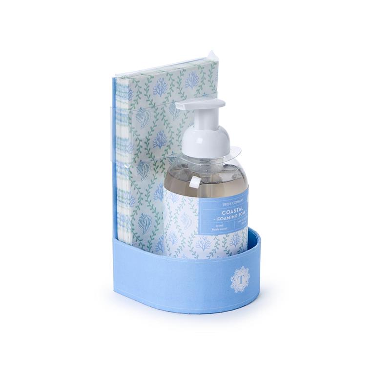 Coral Soap With Guest Towel