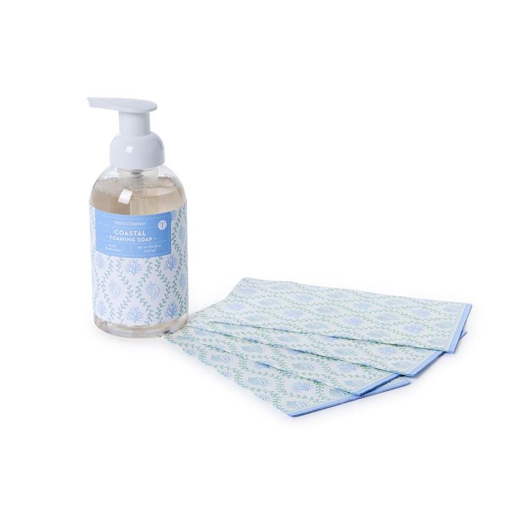 Coral Soap With Guest Towel