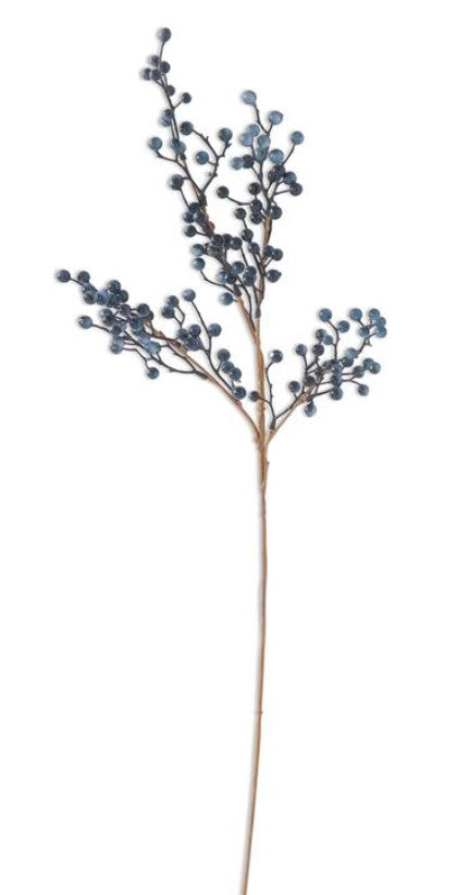 28 Inch Navy Berry Stem