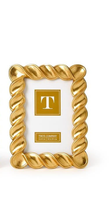 Twist Gold Leaf Frames