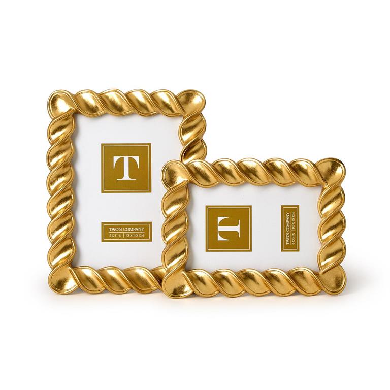 Twist Gold Leaf Frames