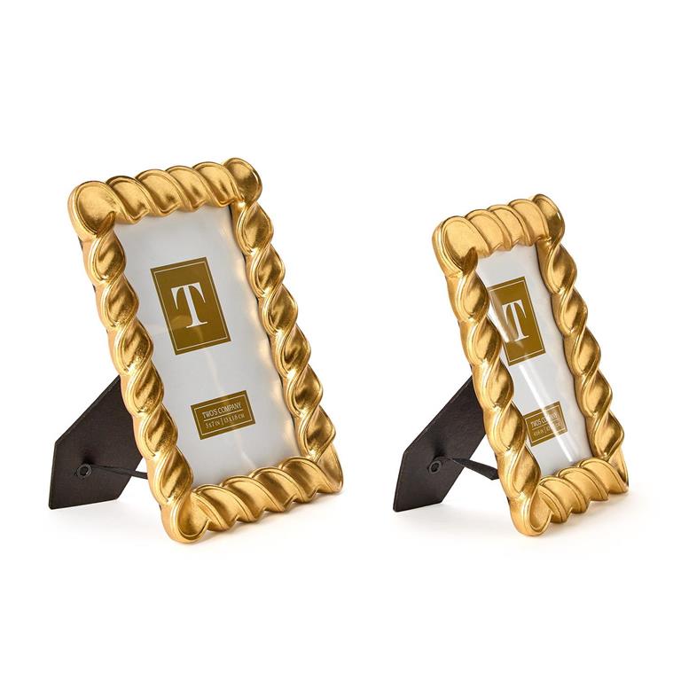 Twist Gold Leaf Frames