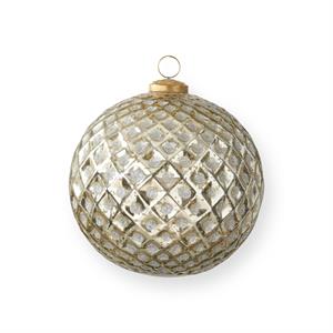 6.25 Inch Gold Glitter Ornament