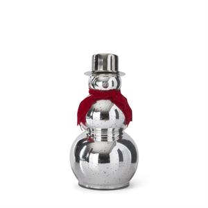 Silver Mercury Glass Snowman