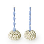 White Hydrangea Flower Candleholder