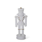 White Resin Nutcracker