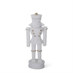 White Resin Nutcracker