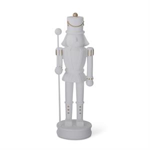 White Resin Nutcracker