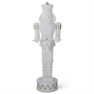 White Resin Nutcracker