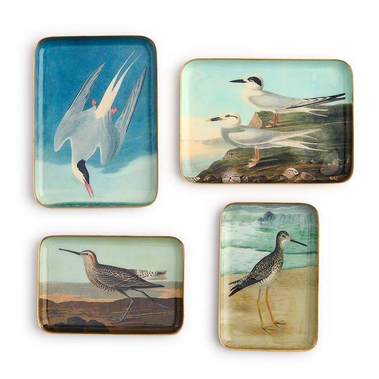 Sea Bird Metal Trinket/Desk Trays