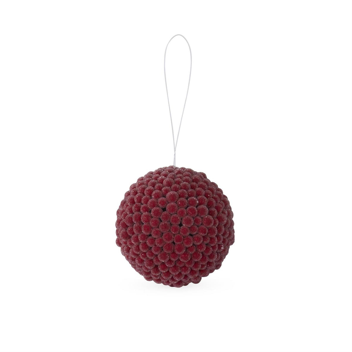 4.25 Inch Icy Red Berry Ball