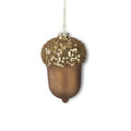 5.5 Inch Brown Mercury Glass Acorn Ornament