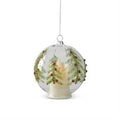 4 Inch LED Ornament Tree With Red Rhinestone