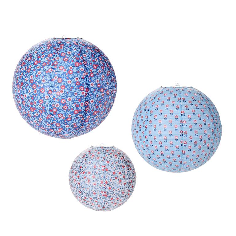 Bloom Set Of 3 Paper Lanterns