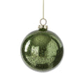 4 Inch Green Glass Ornament