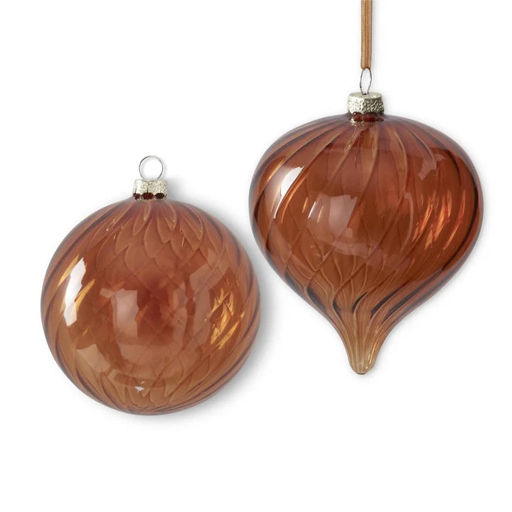 Copper Glass Ornament