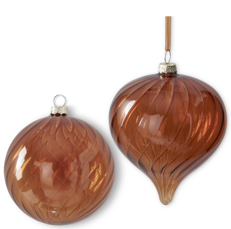 Copper Glass Ornament