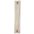 72 Inch Cream And Gold Candy Cane Table runner