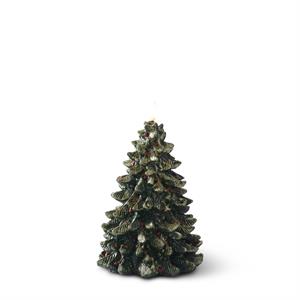 Gold Glittered Green Resin Tree