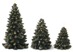 Gold Glittered Green Resin Tree