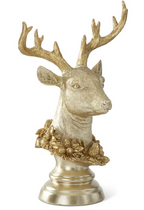 11.75 Inc Gold Deer Bust