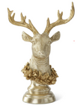 11.75 Inc Gold Deer Bust