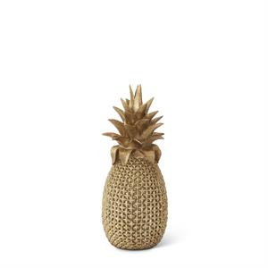 16.5 Inch Gold Resin Pineapple