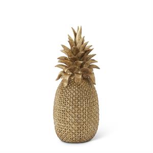 22.5 Inch Gold Resin Pineapple