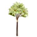 18 Inch Light Green Poinsettia Stem Bundle