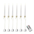 Set Of 6 LED Candle Ornaments