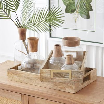 32 Inch 5-Stem Palm Branch