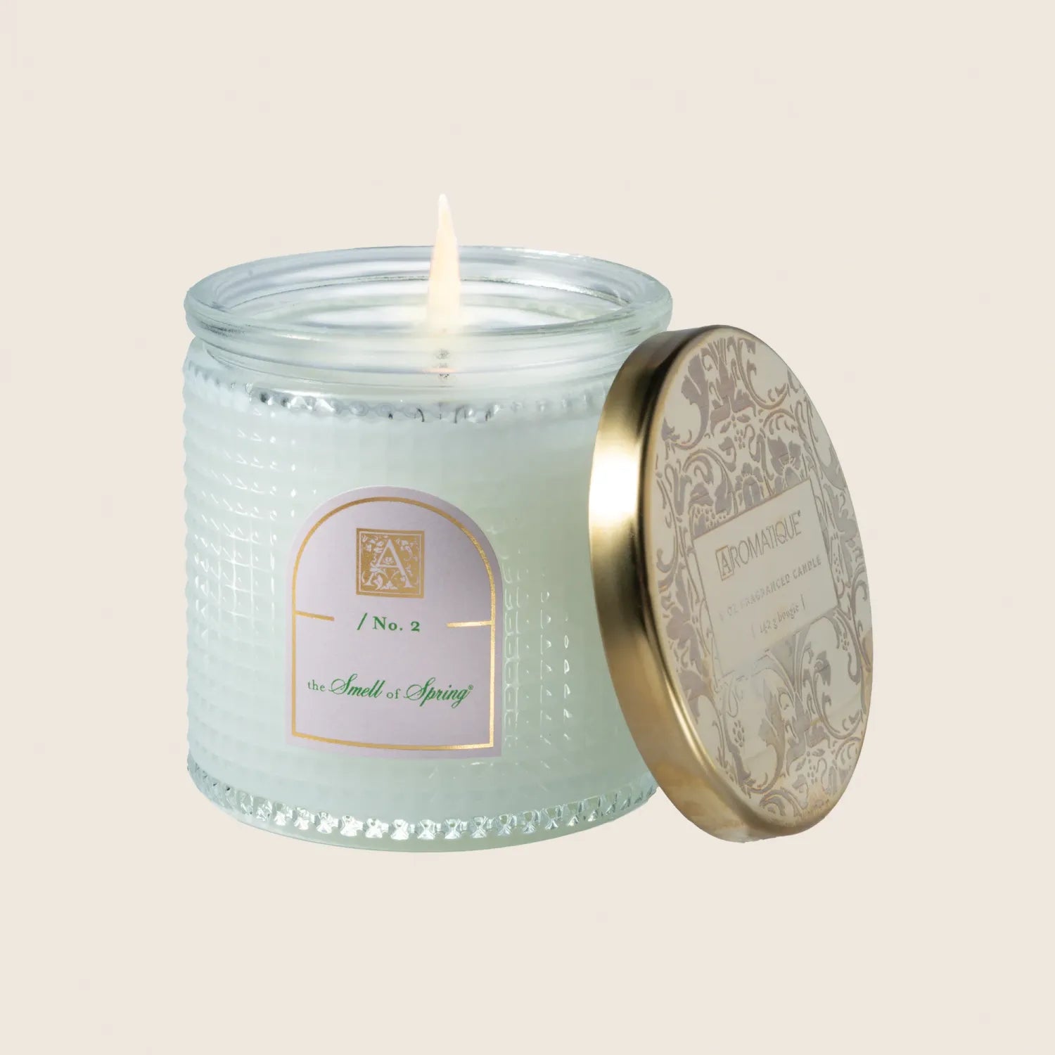 Aromatique 6oz Textured Glass Candle