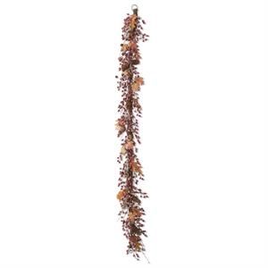 72 Inch Rosehip Twig And Pinecone Garland