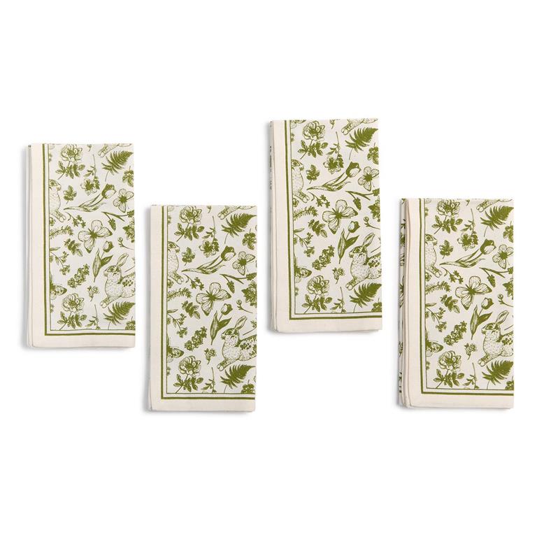 French Country Cloth Napkins - Set Of 4