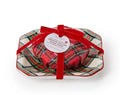 Tartan Red Currant Scented Soap With Porcelain Tray