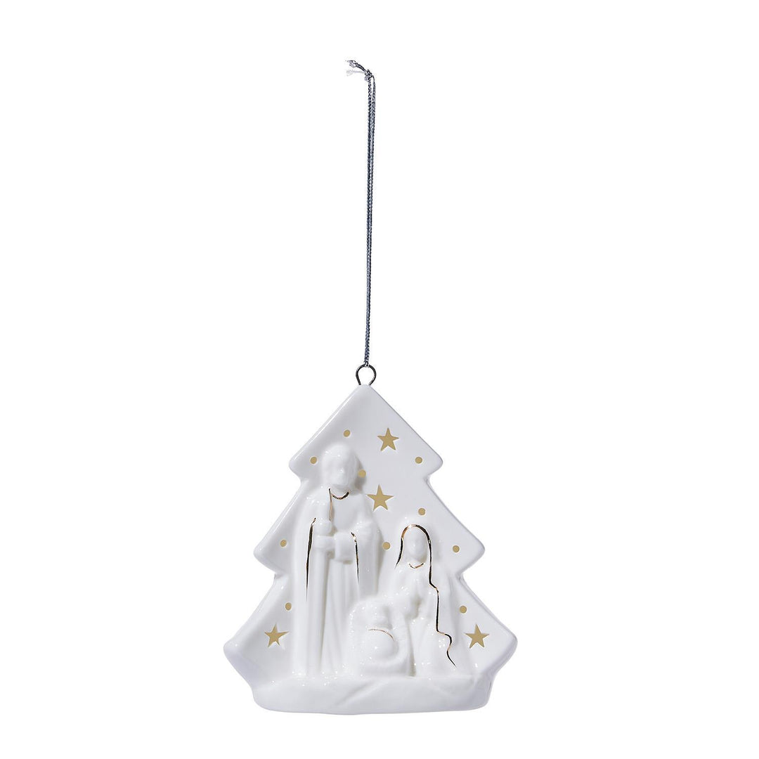 Light-up Manger Ornament