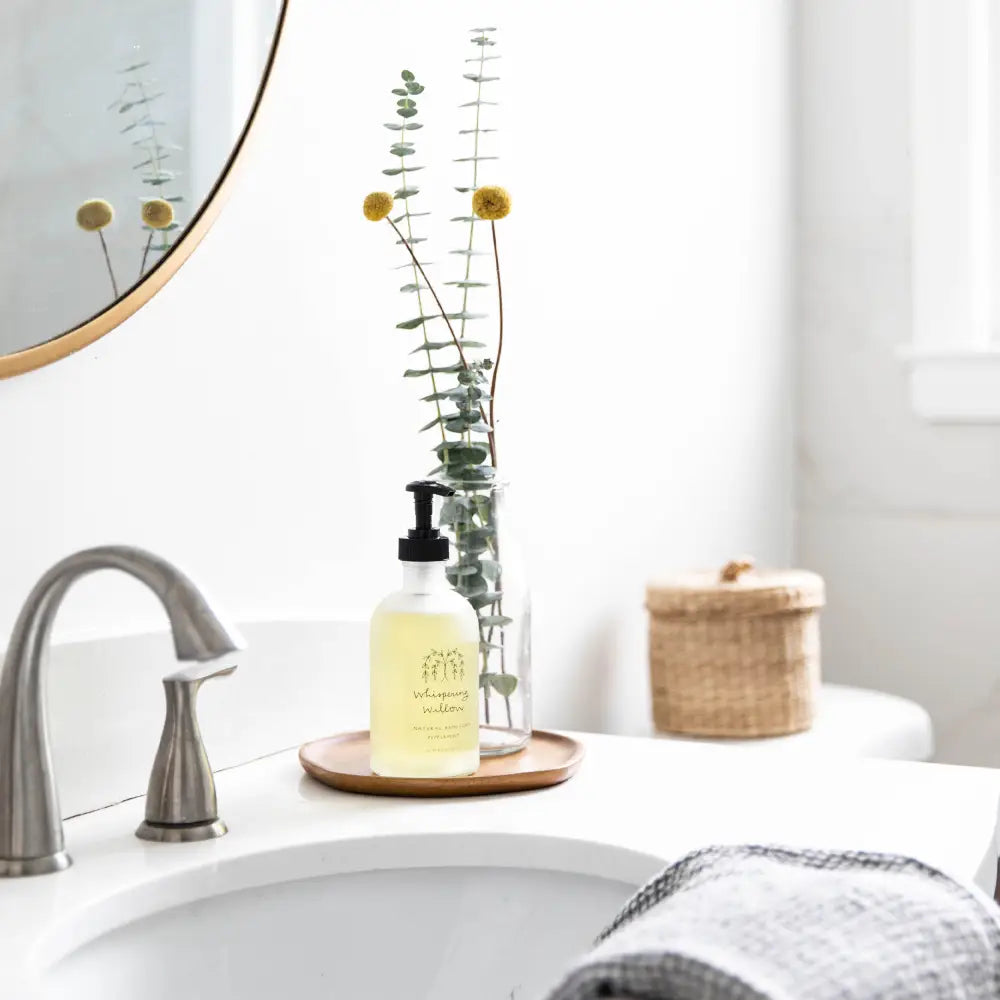 Hand Soap In Glass Bottle