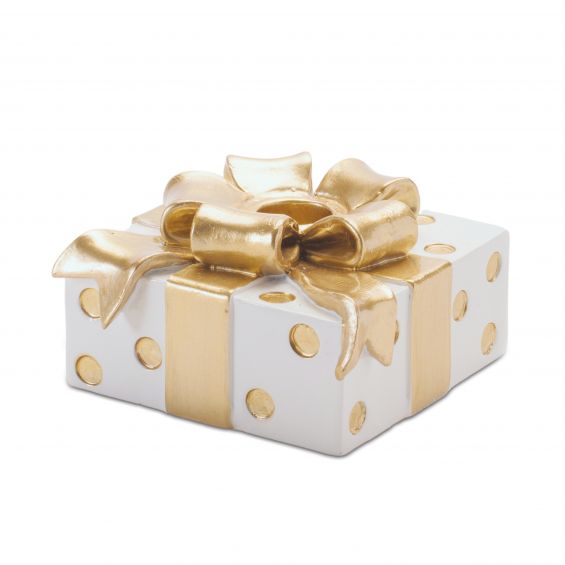 Gold And White Package Taper Holder