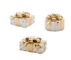 Gold And White Package Taper Holder