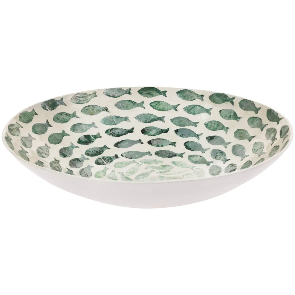 Mother Of Pearl Fish Bowl