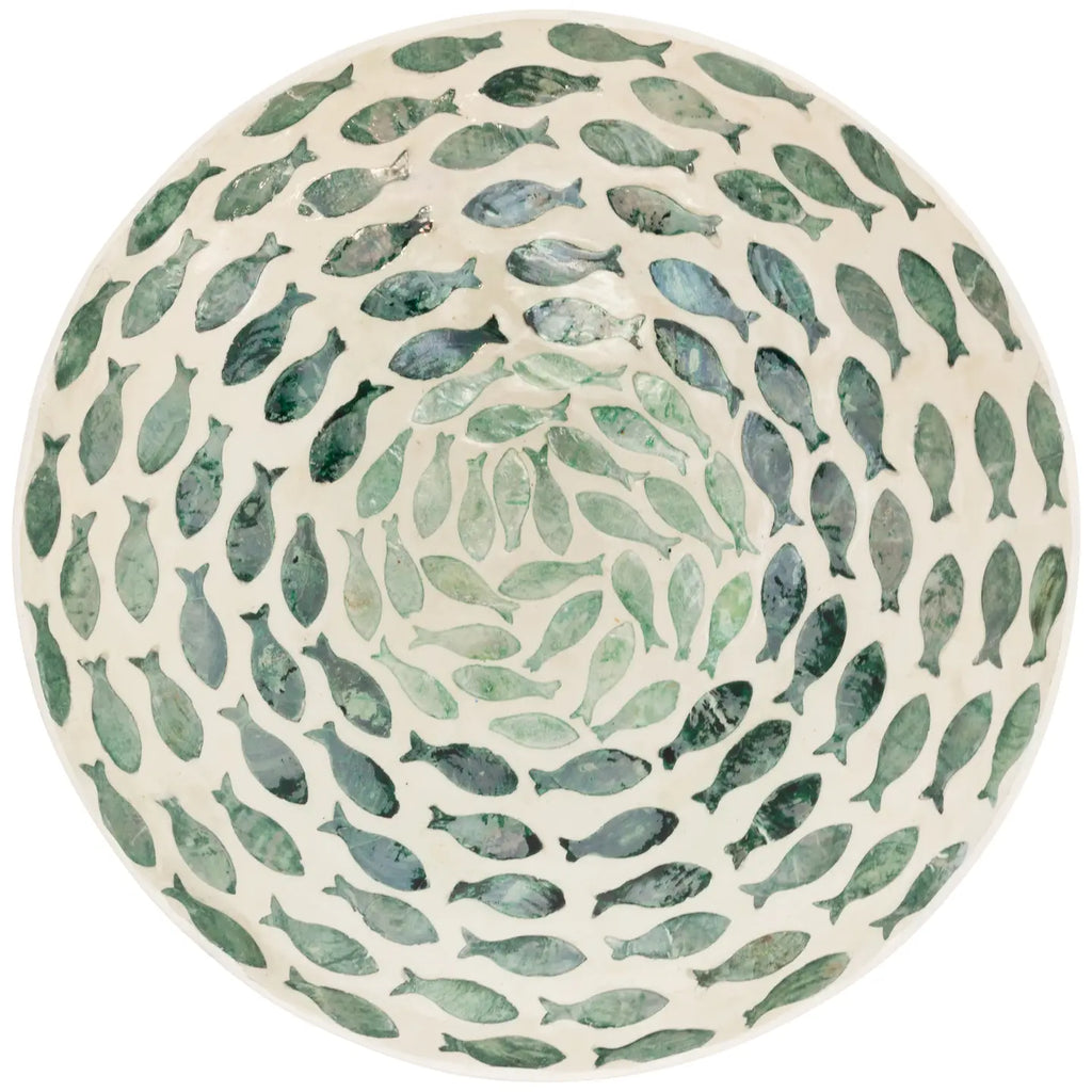 Mother Of Pearl Fish Bowl