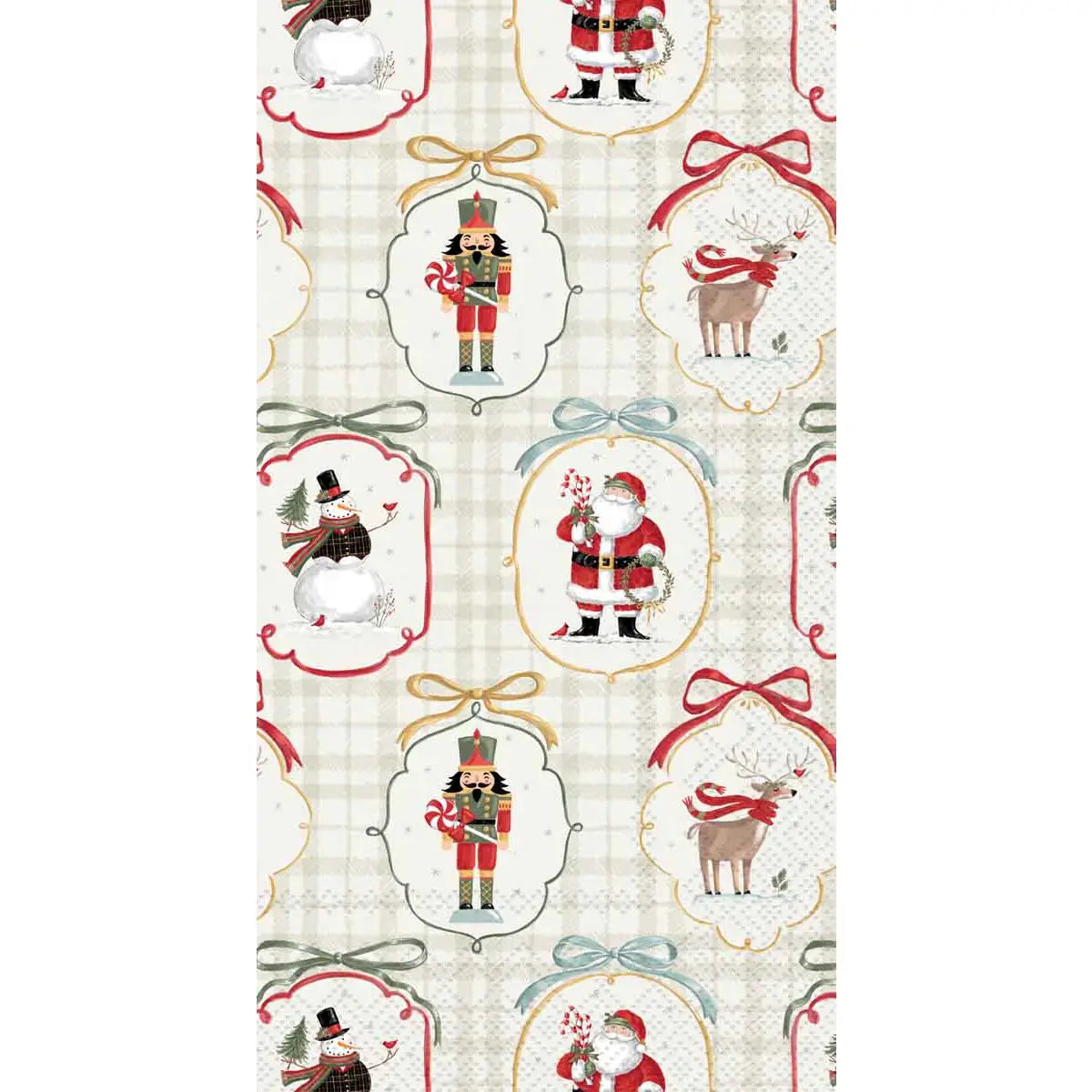 Frosty Cameos Guest Towel