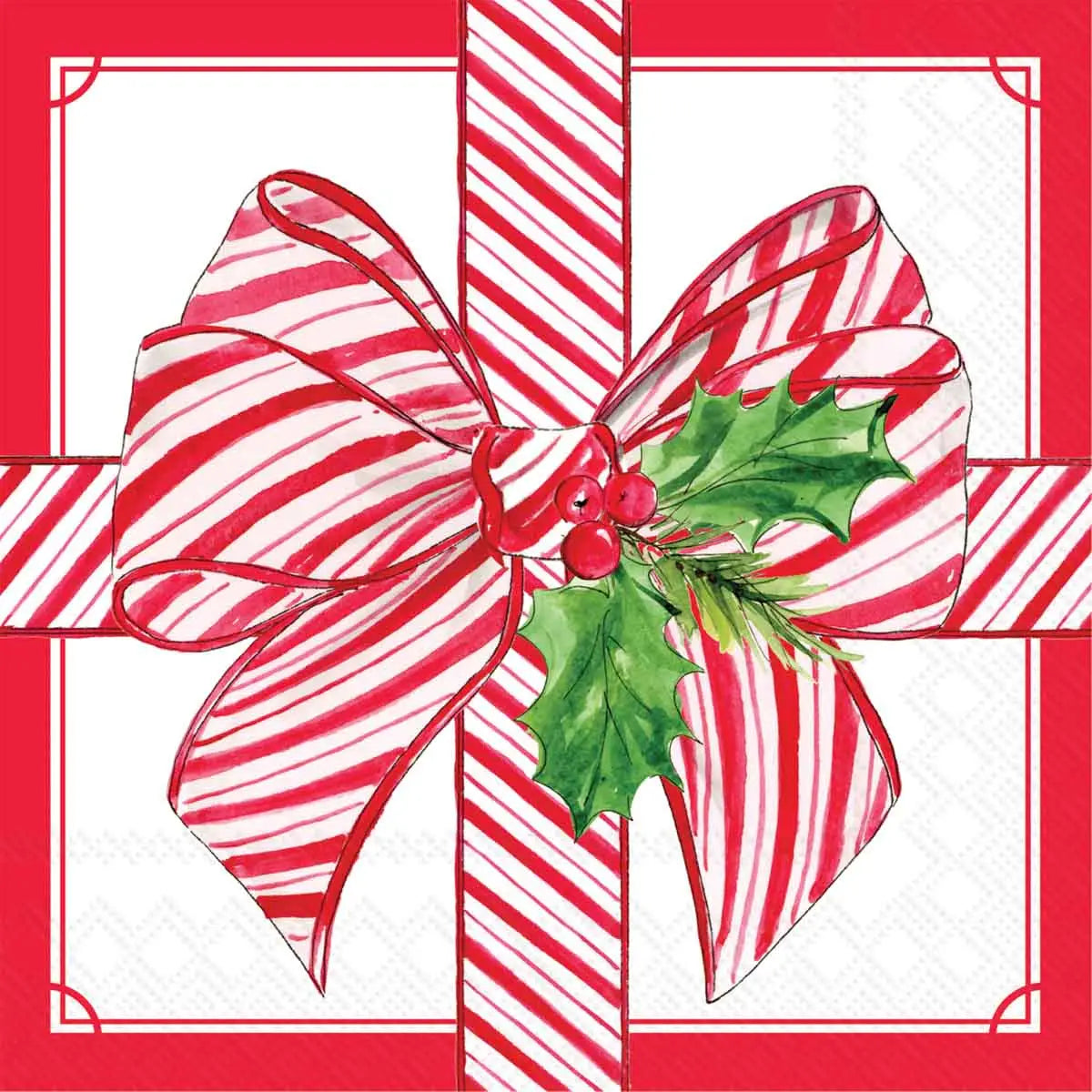 Wrapped In Christmas Cocktail Napkin