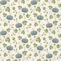 Cocktail Napkin Simple Blue Pumpkin