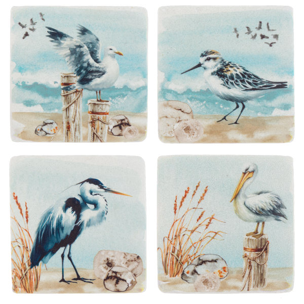 Shorebird Coaster Set