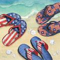 Americana Beach Flip Flop Cocktail Napkin